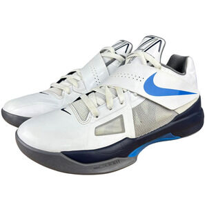 Nike Zoom Kevin Durant KD 4 White Photo Blue 473679-100 Men’s Size 9.5